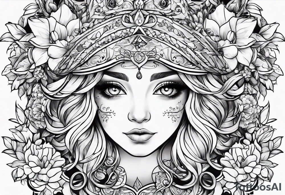 A tattoo representing my children, Heidi, Leo and Florence tattoo idea