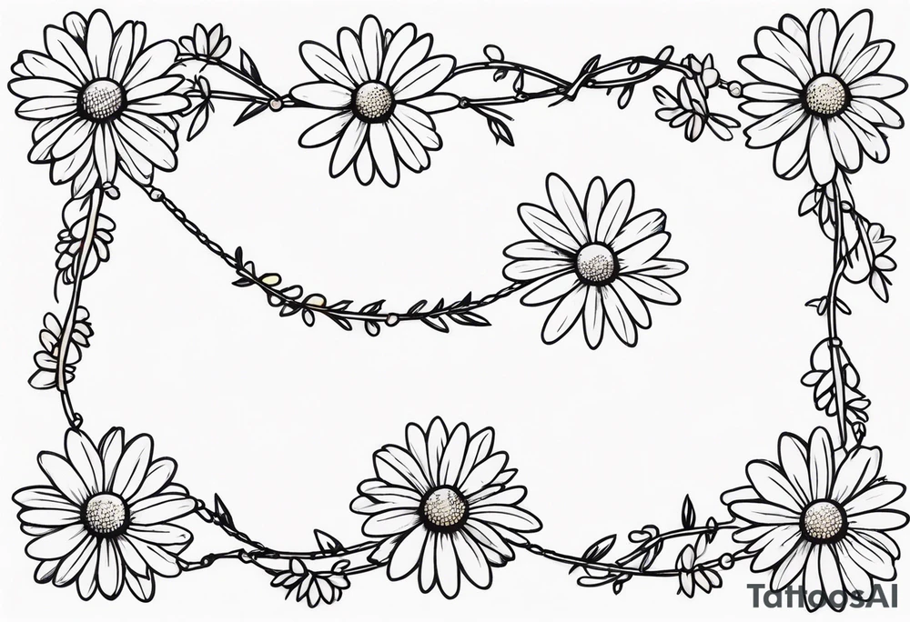 Daisy chain tattoo idea