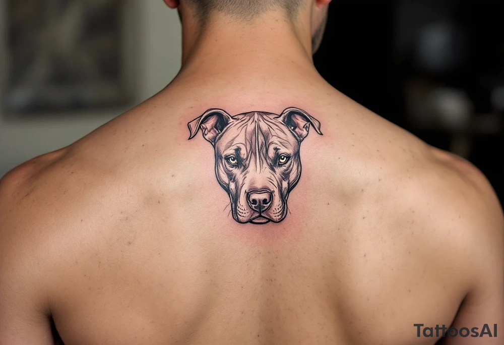 pitbull tattoo tattoo idea