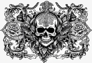 Down by Law old English font tattoo idea