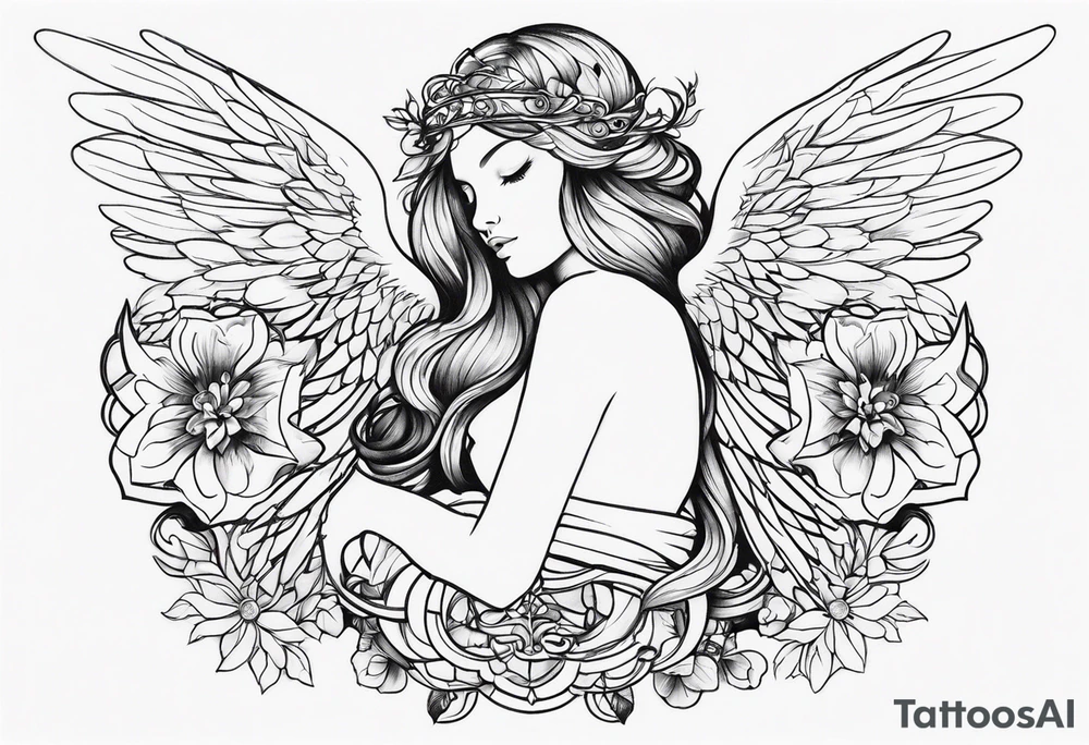 Angel tattoo idea