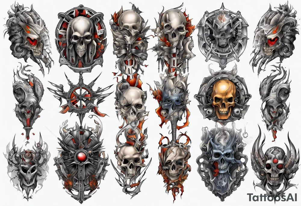 heathen full sleeve tattoo idea