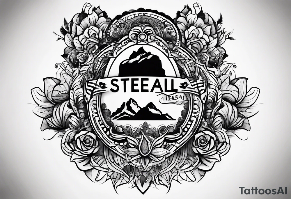 tattoo ideas with the word (STEAL) tattoo idea
