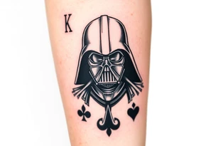 Darth Vader king of spades tattoo idea
