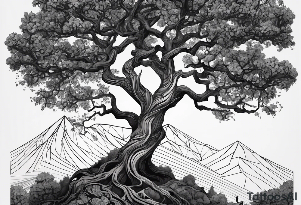 This ash tree was the Tree of Life that held Nine Worlds and connected everything in the universe. tattoo idea
