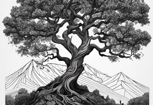 This ash tree was the Tree of Life that held Nine Worlds and connected everything in the universe. tattoo idea