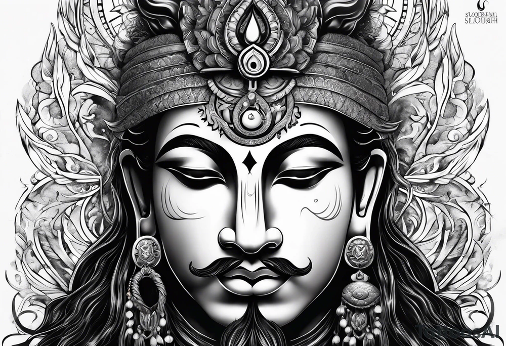 Lord shiva slokh tattoo idea