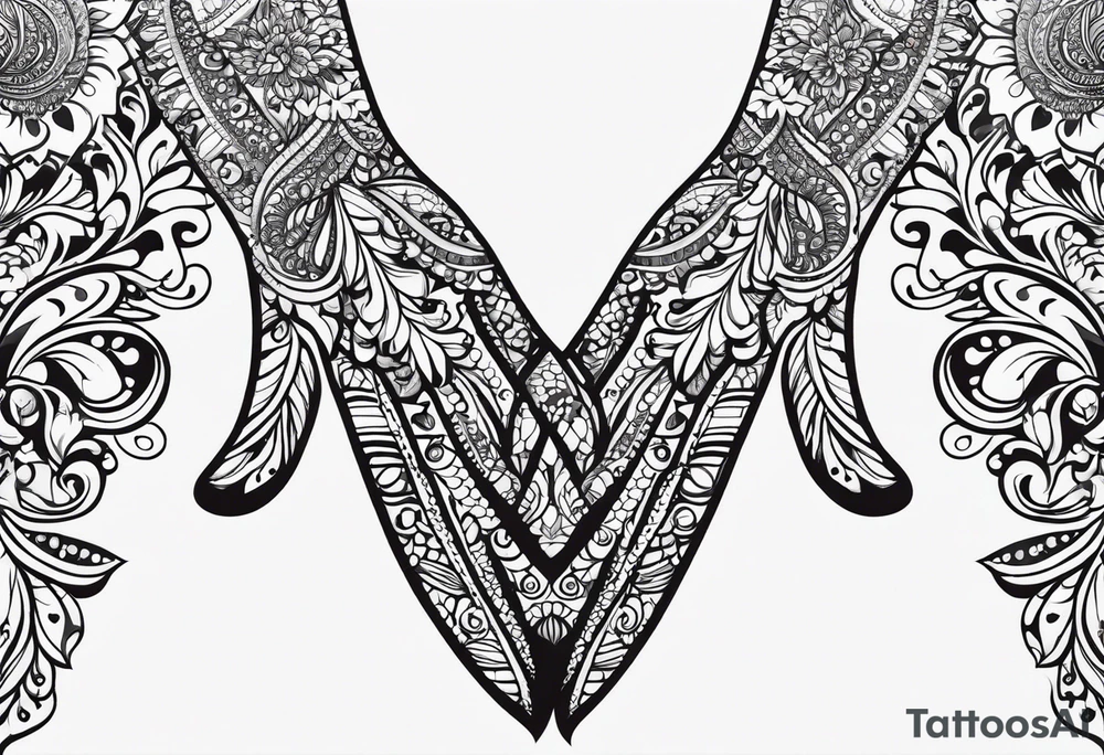 henna pattern for men tattoo idea