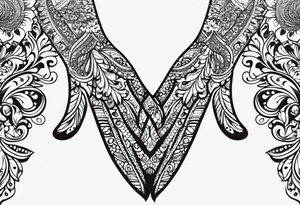 henna pattern for men tattoo idea