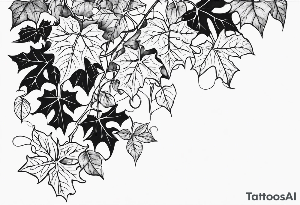 Vine or Ivy tattoo idea