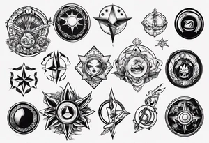 Start sélect button tattoo idea