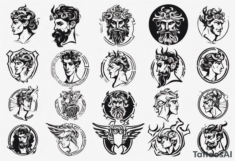 greek god zagreus tattoo idea