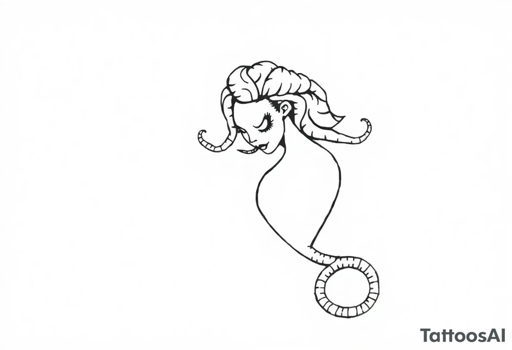 medusa with boobs tattoo idea