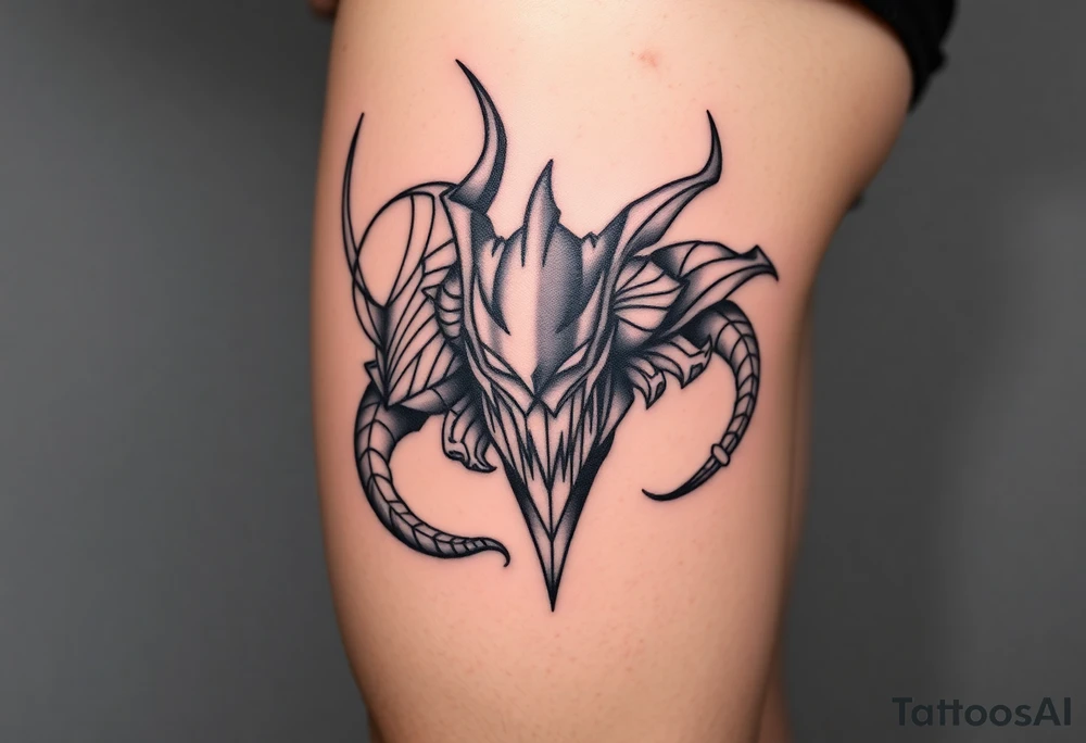 GENGAR AND VENOM tattoo idea
