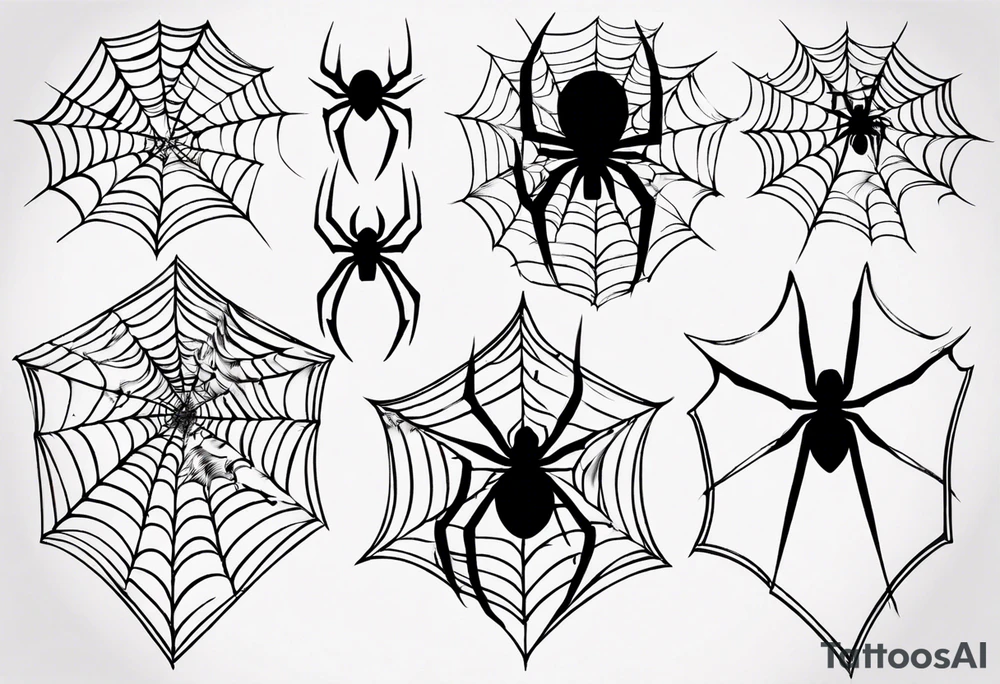 Spiderweb tattoo idea