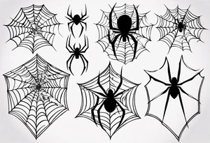 Spiderweb tattoo idea