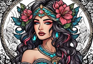 Justicia Goddess . tattoo idea