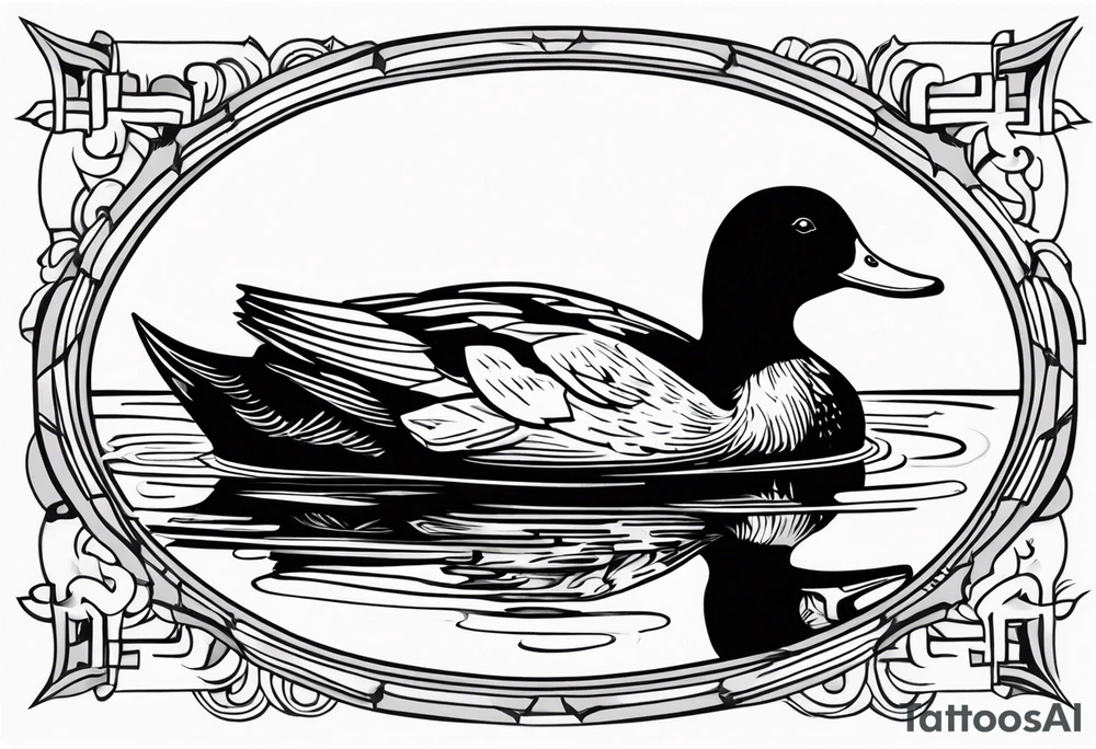 detetive particular com um pato tattoo idea