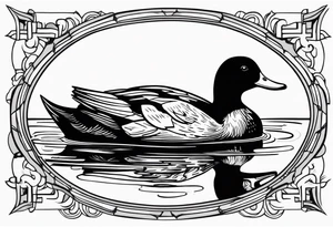 detetive particular com um pato tattoo idea