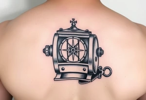 Slot machine with a compass tattoo idea