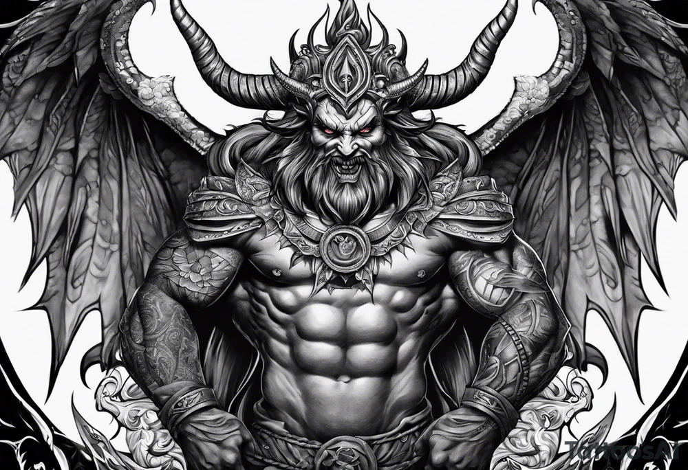 satan tattoo idea