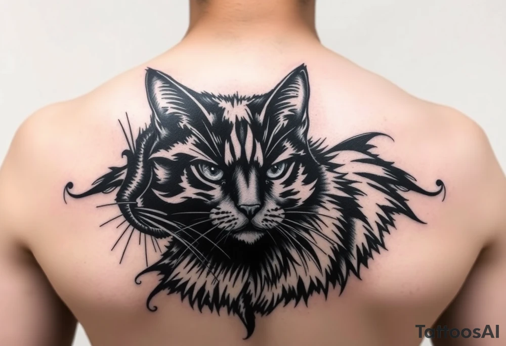 Black Cat tattoo idea