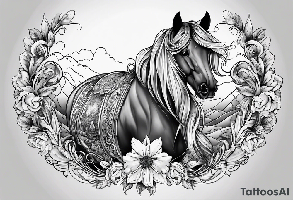 Koordinaten mit Pfote und L und C tattoo idea