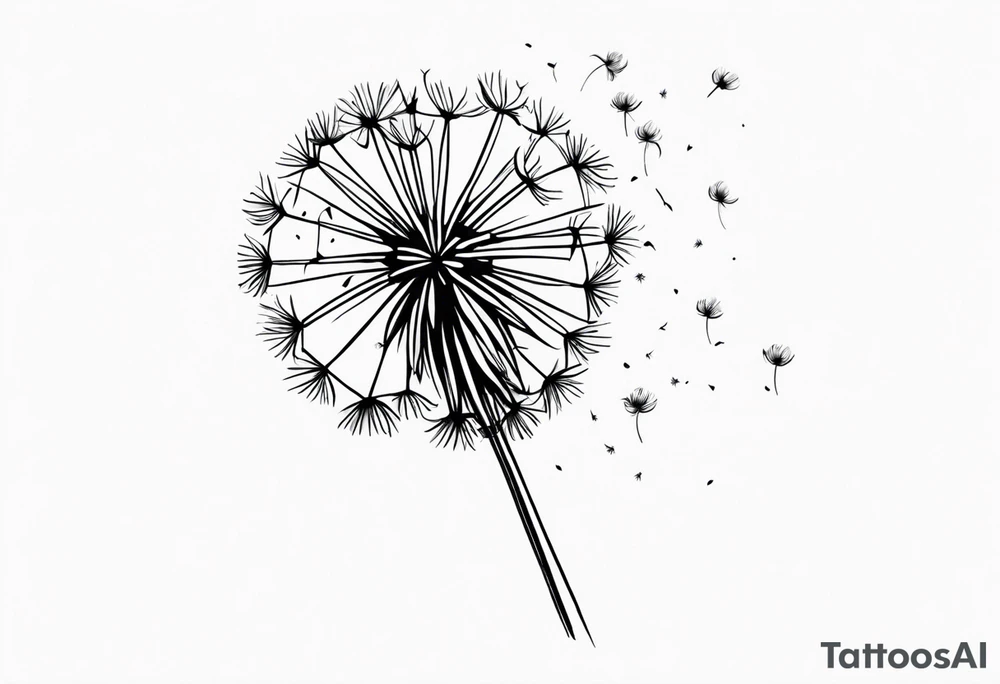 dandelion tattoo idea