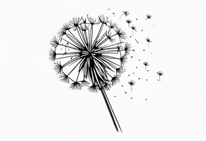 dandelion tattoo idea