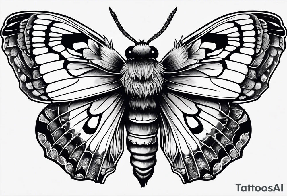 Death head moth hand tattoo tattoo idea