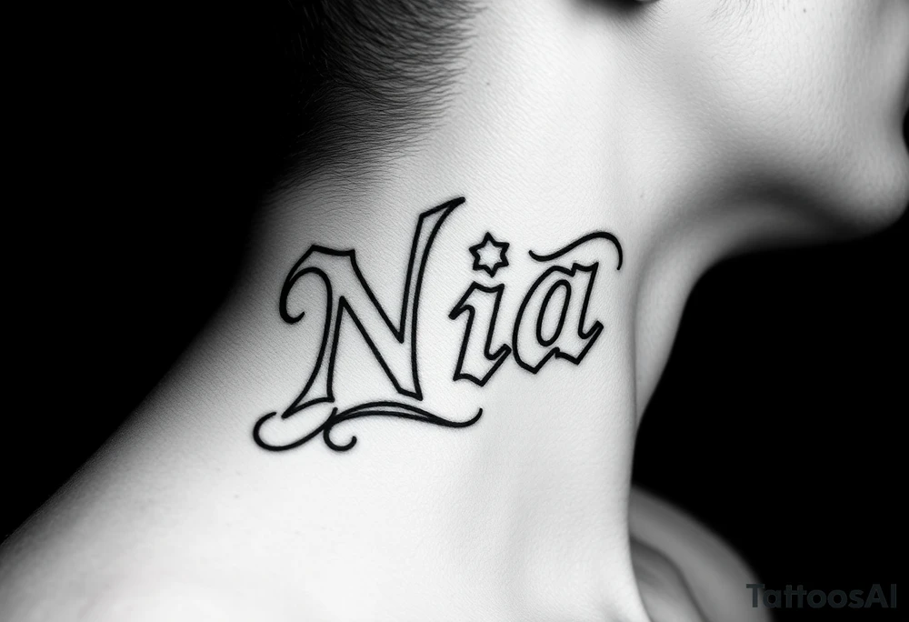 name Nia tattoo idea