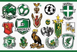 werder bremen fußball tattoo idea