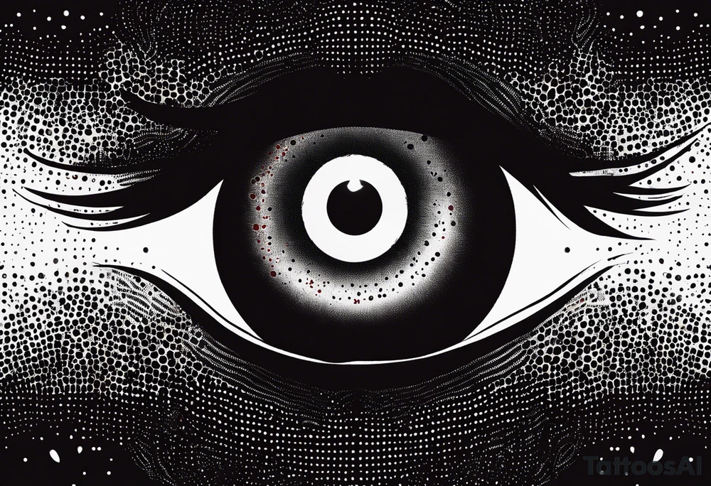 Alucard's eye bleeding tattoo in Hellsing tattoo idea