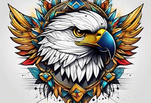 Halb löwe halb adler tattoo idea