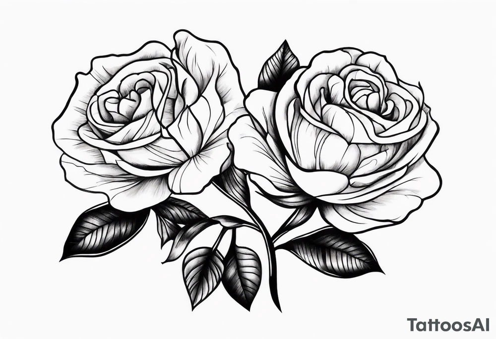 Zwei Rosen mit Leuchtturm tattoo idea