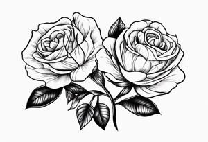 Zwei Rosen mit Leuchtturm tattoo idea