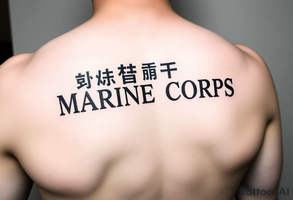 Republic of Korea
Marine Corps
lettering to arm tattoo idea