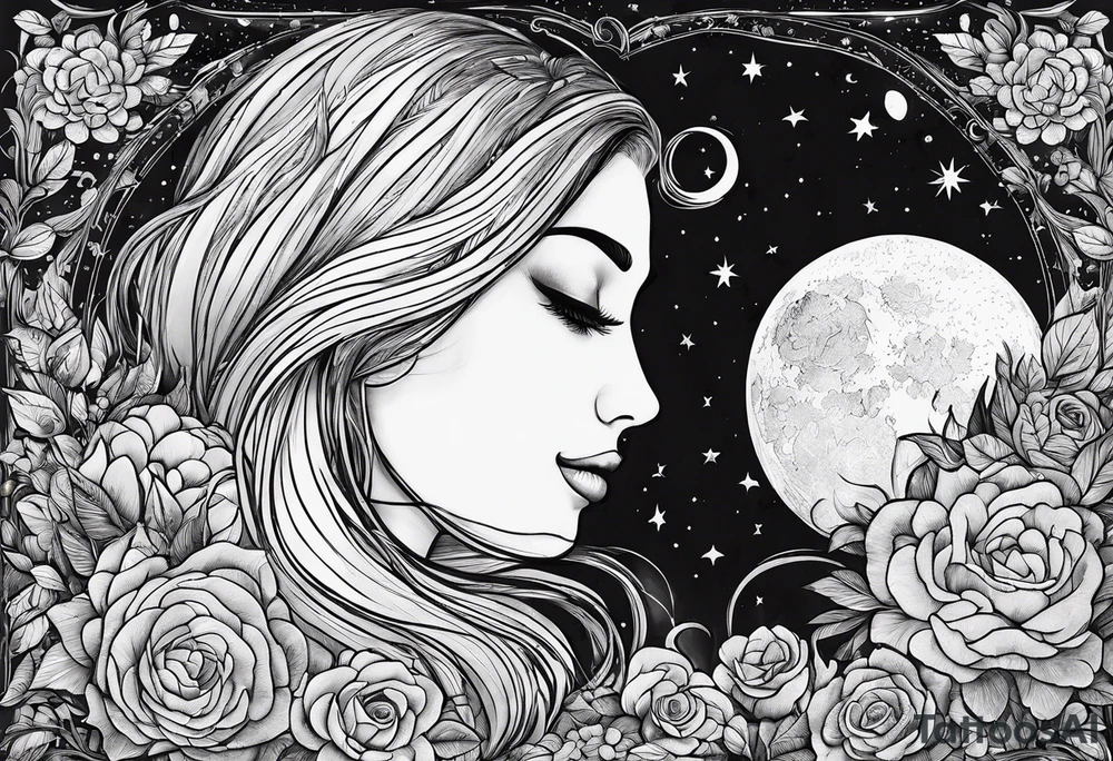 Goodnight moon and goodnight you, when you're all that I think about tattoo idea