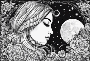 Goodnight moon and goodnight you, when you're all that I think about tattoo idea