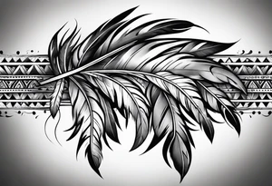 Native American Feather band tattoo idea