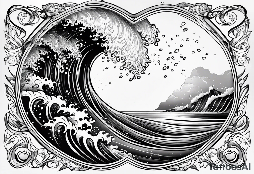ocean tattoo idea