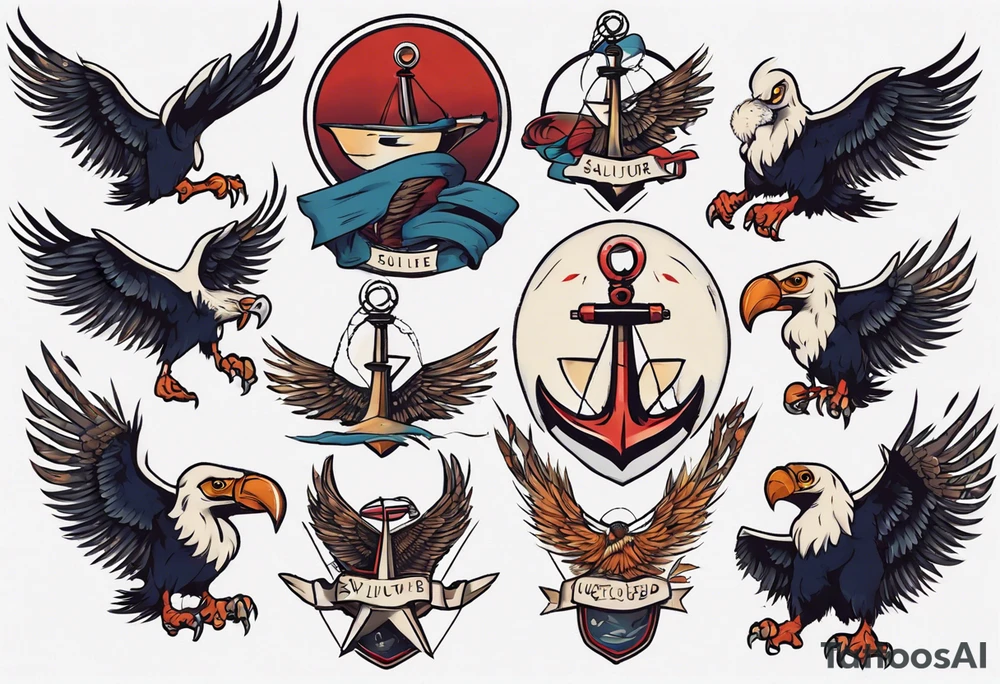 vulture
classic style tattoo idea