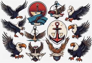 vulture
classic style tattoo idea