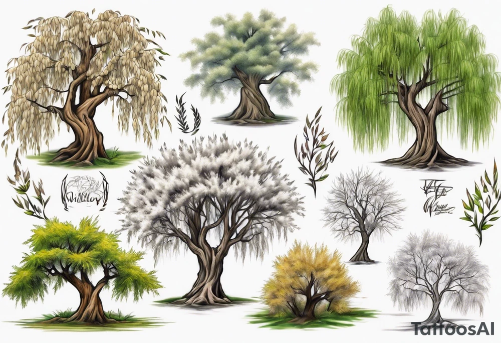 A willow tree tattoo idea