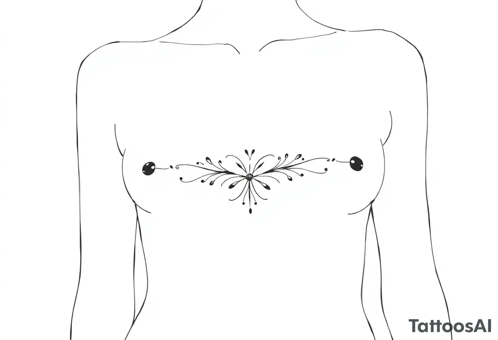 Fully nude female tattoo idea