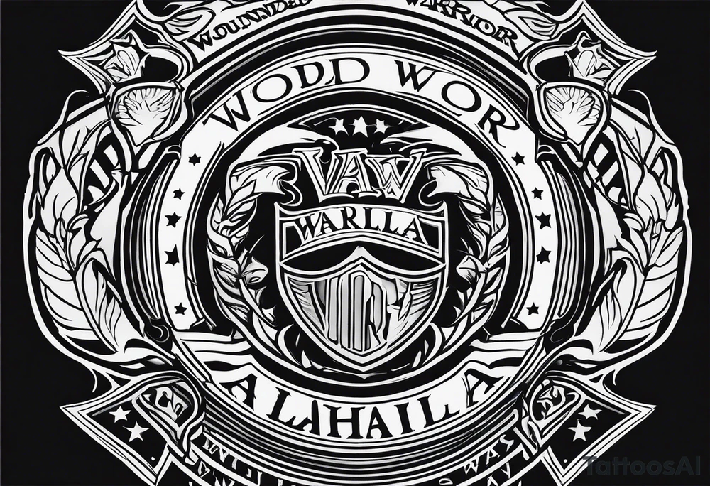 Wounded warrior valhalla tattoo idea