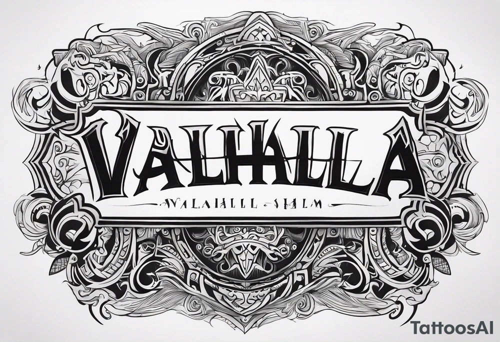 Valhalla mist tattoo idea