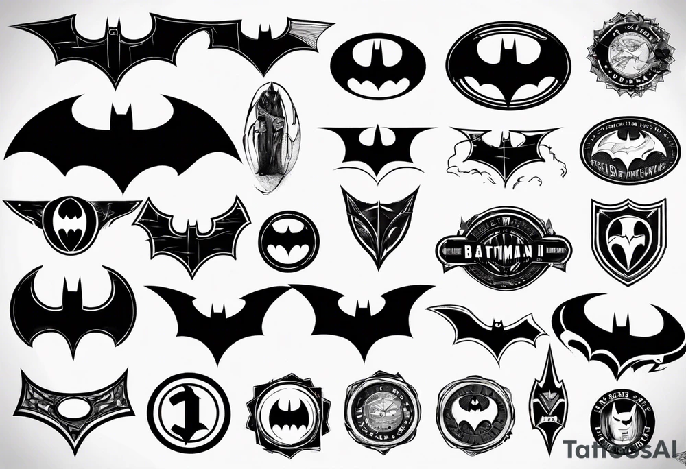 Batman logo tattoo idea