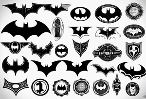 Batman logo tattoo idea