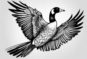 Goose wing tattoo idea